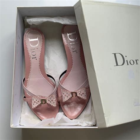 pink heels dior|pink Dior kitten heels.